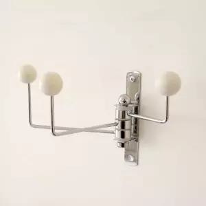 벽걸이 행거 3구 우드 회전형 현관 옷걸이 고정식