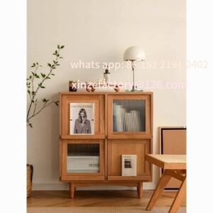 맞춤형 스타일 사이드보드 원목 수납장 북유럽 거실 진열장 소형 소파