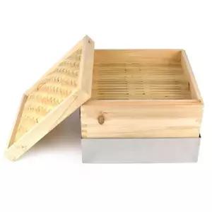 한정식 캠핑장 나무 정사각 찜기 세트 대 조개찜냄비 랍스터찜기