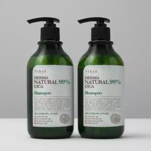 비바스 내추럴 시카 샴푸 두피진정 비듬 어린이 천연 대용량 임산부 지루성 지성 시트러스 1L x 2개