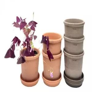 화분 13cm 받침 포함 테라 토분 수입 원예용품