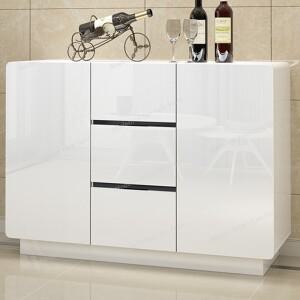 현대적인 심플한 사이드보드 다기능 북유럽풍 화이트 서랍 주방 캐비닛 뷔페 다이닝룸 가구 아파라도르 블