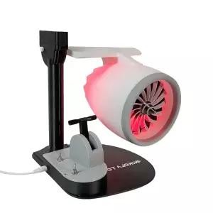 비행기 엔진 모델 모형 교구 팬 모양 여객기 전시 레드 항공 조명 가습