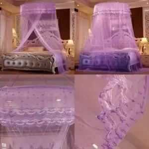 모기 방충망 텐트 퍼플 레이스 공주 스타일 모기장 이불