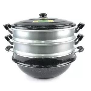 업소용 대용량 조리 3단 가마솥 찜기 46호 만두찜기 꽃게찜기