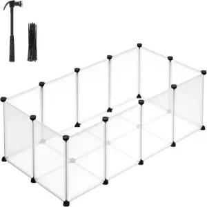 SONICS 20 패널 반려동물 놀이펜 바닥 소형 울타리 실내 기니피그용 DIY 플라스틱 인클로저 토끼 햄스터