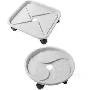 화분받침대 30cm 사각 이동식 바퀴 정리대