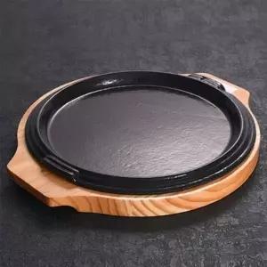 무쇠팬 원형 주물팬 스테이크 고기불판 2cm