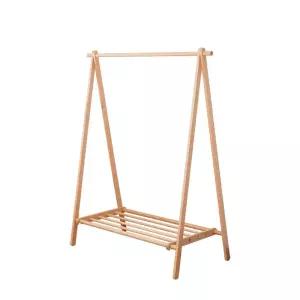 인테리어 원목 이동식 스탠드 행거