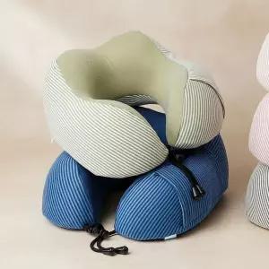 고밀도 메모리폼 목베개 여행용 차량용 목쿠션 세탁가능 5컬러