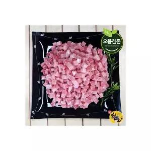 으뜸한돈 국내산 한돈 뒷다리살 카레 짜장 볶음밥용 1.8kg (300g 6팩) 1cm X 979513