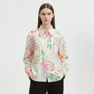 [NS홈쇼핑][샵앤] 여성 카라넥 가든 페인팅 나염 긴팔 셔츠 블라우스 MSE-WBL-21129...