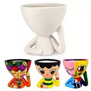 채색용 인테리어 미술 화분 채색 얼굴 만들기 채색용화분