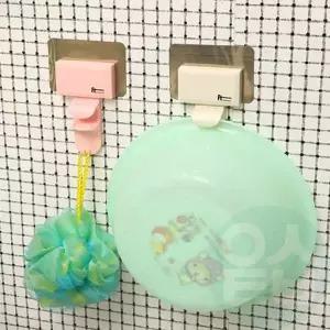 욕실 용품 부착형 걸이 세숫대야 수납용 세수대야