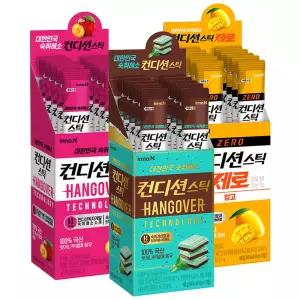컨디션스틱 30개)민트초코 10개+제로 망고맛 10개+자두맛 10개 / 숙취해소제 음주전후