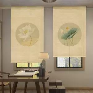 일식집커튼 입구 대나무 국풍 문발 이자카야 인테리어