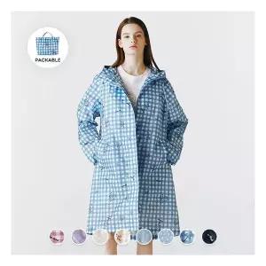 [지오다노/본사] 374513 여 롱 레인 코트