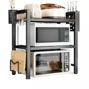 전자렌지 밥솥 주방 다이 확장형 선반 가정용 전자레인지 조리대 오븐 수납