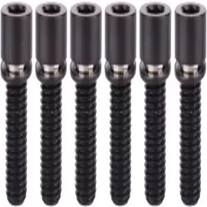 UHDFBDHF 티타늄 자전거 스템 볼트 M7x20mm 헥스 앨런 헤드 와셔 포함 팩 6