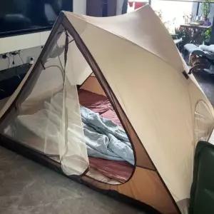 성인용 실내용 모기차단 자동설치 이중침대용 삼각 텐트 경량텐트 3인용텐트