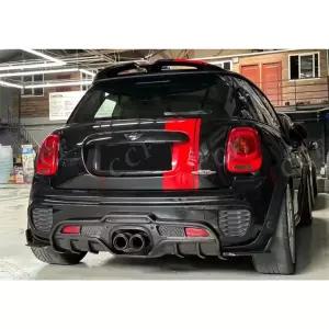 BMW 미니 쿠퍼 F55 F56 JCW 스타일 LED 라이트 리어 디퓨저 사이드 스플리터