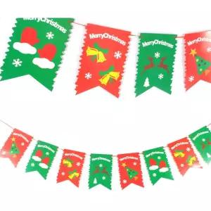 크리스마스 깃발 가랜드 홈파티 벽장식 파티장식 백화점 파티용품 산타 성탄절분위기