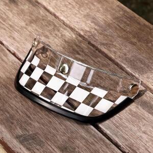 모토 헬멧 바이저 선 블록 레트로 모터 용 호환 3 핀 버클 오픈 페이스 풀 하프 크로스