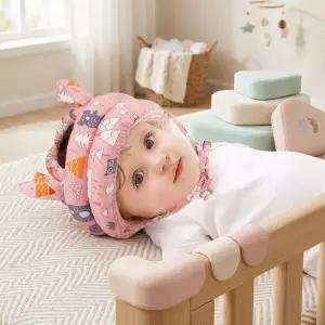 유아안전 보호대 아기머리보호대 헬멧형 뒤통수보호 쿠션디자인