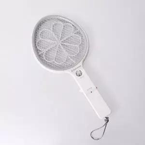 ( )클로버 휴대용 전기 모기채 타원형 야광 전기 모기채 가정용 캠핑용