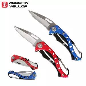 우신벨로프 미니 접이식 나이프 WS-K04 색상랜덤 비너 비박 등산
