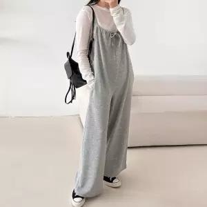 [유야]여성 무지 끈나시 점프수트 점프슈트 멜빵바지 -FJS0033- 봄 여름