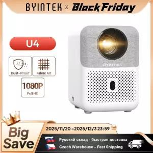 빔프로젝터 BYINTEK LOVE U4 프로젝터 스마트 1080P 미니 홈시어터 비디오 안드로이드 와이파이 스마트폰