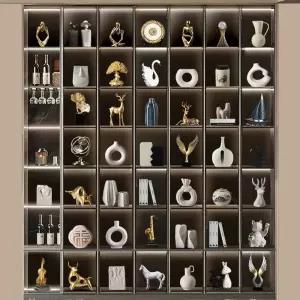 거실 장식품 선반 재물운 소품 풍수 와인 양주 술 상장 인테리어 장식장 서