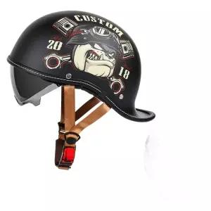 헬멧 클래식 반모 하프 오토바이 스쿠터 바이크 하이바 빈티지