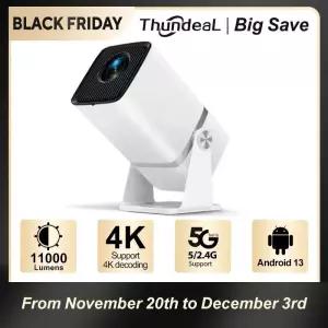 빔프로젝터 ThundeaL HD 미니 프로젝터 홈시어터 시네마 3D 휴대폰 스마트폰 비디오 영화 TD90 PK TD80W 10