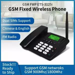 벽걸이전화기 듀얼 GSM SIM 카드 무선 휴대폰 스마트폰 SD 전화 데스크톱 사무실 가정용 1세트