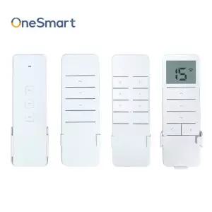 전동커튼 RF433 리모컨 43392MHz 1 2 15 채널 Tuya 전기 관형 커튼 모터