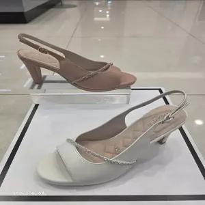 [엘칸토][엘칸토] 여성 양가죽 8cm 오픈 토 슬링백LCWW41U626 (P003791366)