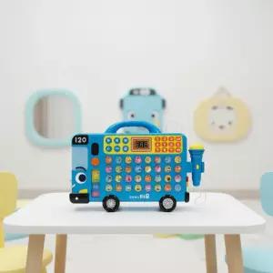 타요 노래하는 한글버스 마이크 노래방 장난감 사운드패드 버튼 한글놀이 낱말송 어린이 학습