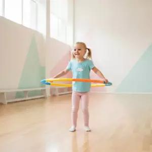 캐스B 어린이 훌라후프 조립식 훌라우프돌리기 통과하기 기차놀이 유아 체육 운동 스포츠완구