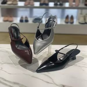 [앙세르]뾰족코 버클 스트랩 슬링백 구두 ANS26SNNF5507FP