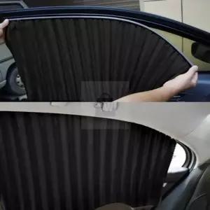 YWSHOP 자석 차량용 햇빛가리개 4개입 블랙 차량커텐 빛차단커튼 차량자외선차단