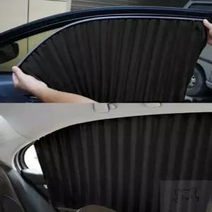 YWSTORE 자석 차량용 햇빛가리개 4개입 블랙 자석커튼 햇볕차단 차량커튼