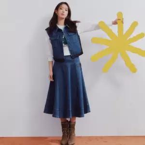 베스띠벨리 데님믹스후디드베스트BLVKI2702 718222