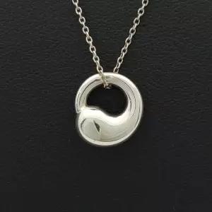 [구구스]중고명품 티파니 실버 이터널 서클 목걸이 (NO 10354769)