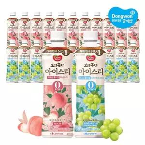 [동원] 보성홍차 아이스티 제로 500ml 복숭아 x 12개 + 샤인머스캣 x 12개