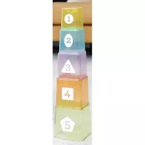 돌아기 두뇌계발 컵쌓기 영유아 장난감 도형놀이 어린이집 창의력향상