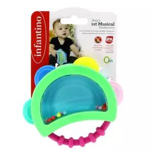 영유아 청각 시각 자극 탬버린 장난감 아기악기 음악교구 5세 유치원