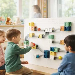 만들기 상상놀이 직선 곡선 자석블록 어린이 시각적자극 교육장난감