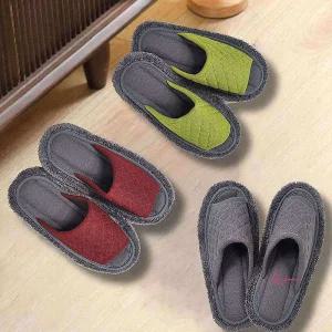 국산 체크 패브릭 극세사 슬리퍼 걸레cde990